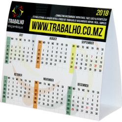 Advertising tent calander