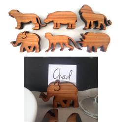 Animal Place card holders set 0f 6