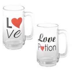 Beer-Mug Glass Love 2-Asstd