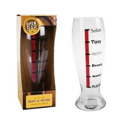 Beer-Tumbler Glass Beer-O-Meter