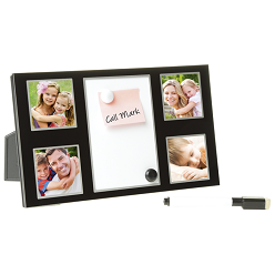 Brushed Aluminium Memo Board and Photo Frame