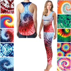 Ladies Tie Dye Leggings with Sublimation