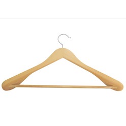 Natural matt finish suit hanger