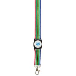 SA flag domed lanyard