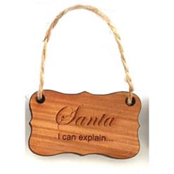 Wine tag Santa I can explain