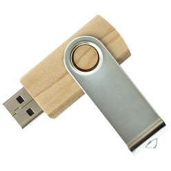 Wooden Swivel USB